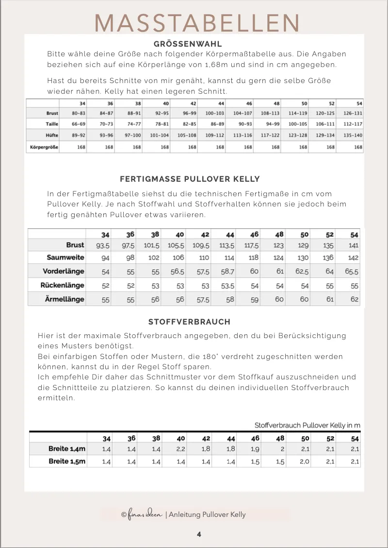 Kelly - Pullover mit Faltenfront (Papierschnittmuster)