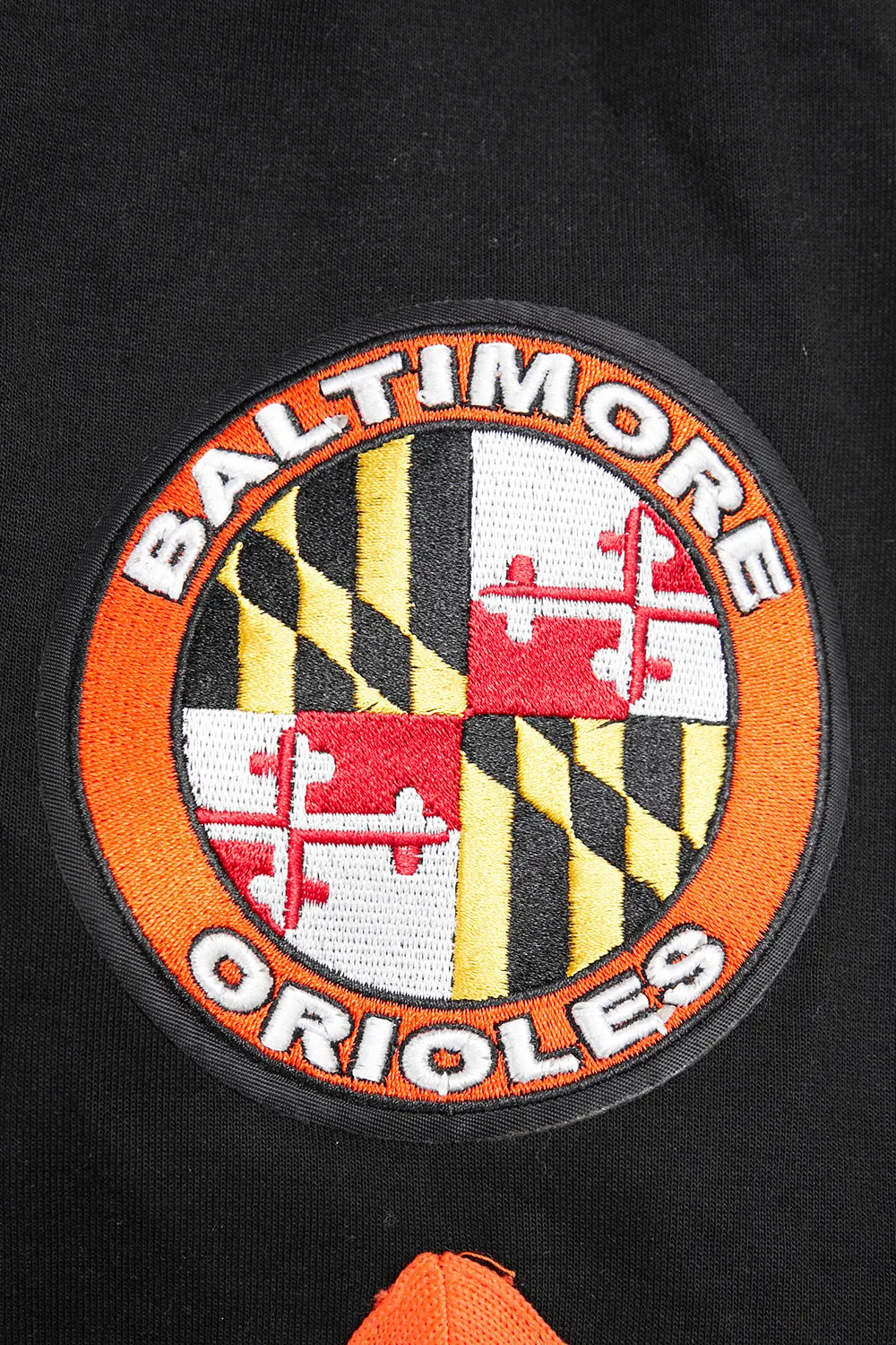 MLB BALTIMORE ORIOLES CLASSIC MEN'S WARM UP JACKET (BLACK/ORANGE)