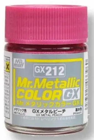 Mr. Hobby GX212 Mr. Metallic Color GX Metal Peach Lacquer Paint 18ml
